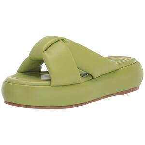 Marc Fisher LTD Women's VAYLE Sandal, Lime Green 330, 5